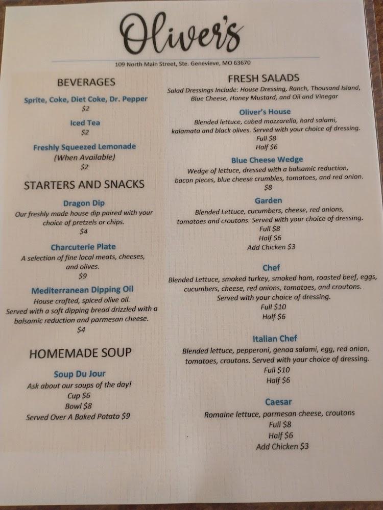 Oliver's Menu image 3